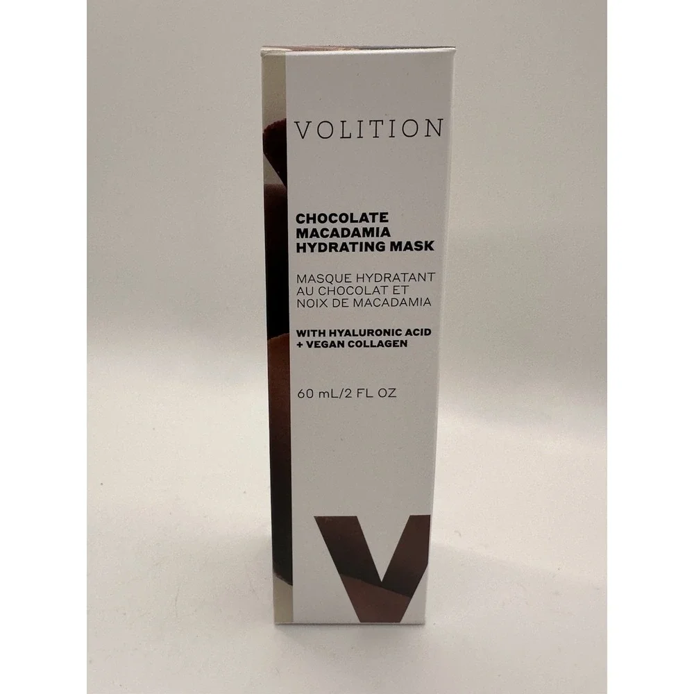 Volition Chocolate Macadamia Hydrating Mask 60mL / 2oz New Sealed Vegan Collagen
